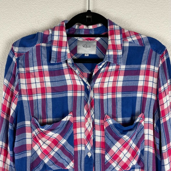 Rails Blue and Pink Plaid Button Down Shirt - Picture 4 of 9